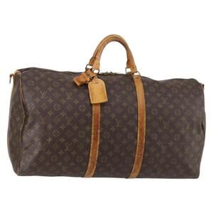 LOUIS VUITTON Monogram Keepall Bandouliere 60 Boston Bag M41412 LV Auth 145184